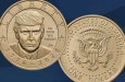 Трамп становится первым действующим президентом США, появившимся на монете, выпущенной монетным двором в 1 доллар